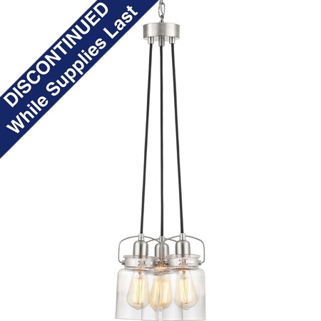 Progress Lighting Calhoun Collection Three-Light Chandelier P400132-009